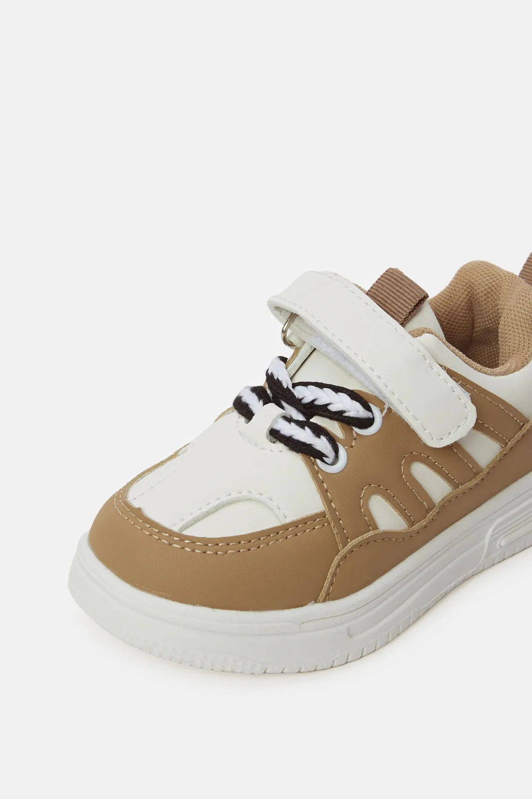 Boys Beige Chunky Sneakers