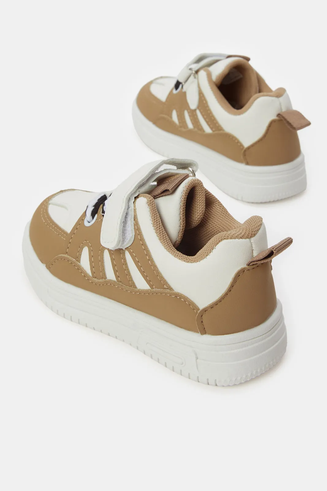 Boys Beige Chunky Sneakers