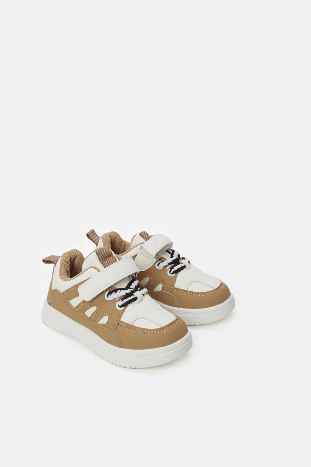 Boys Beige Chunky Sneakers