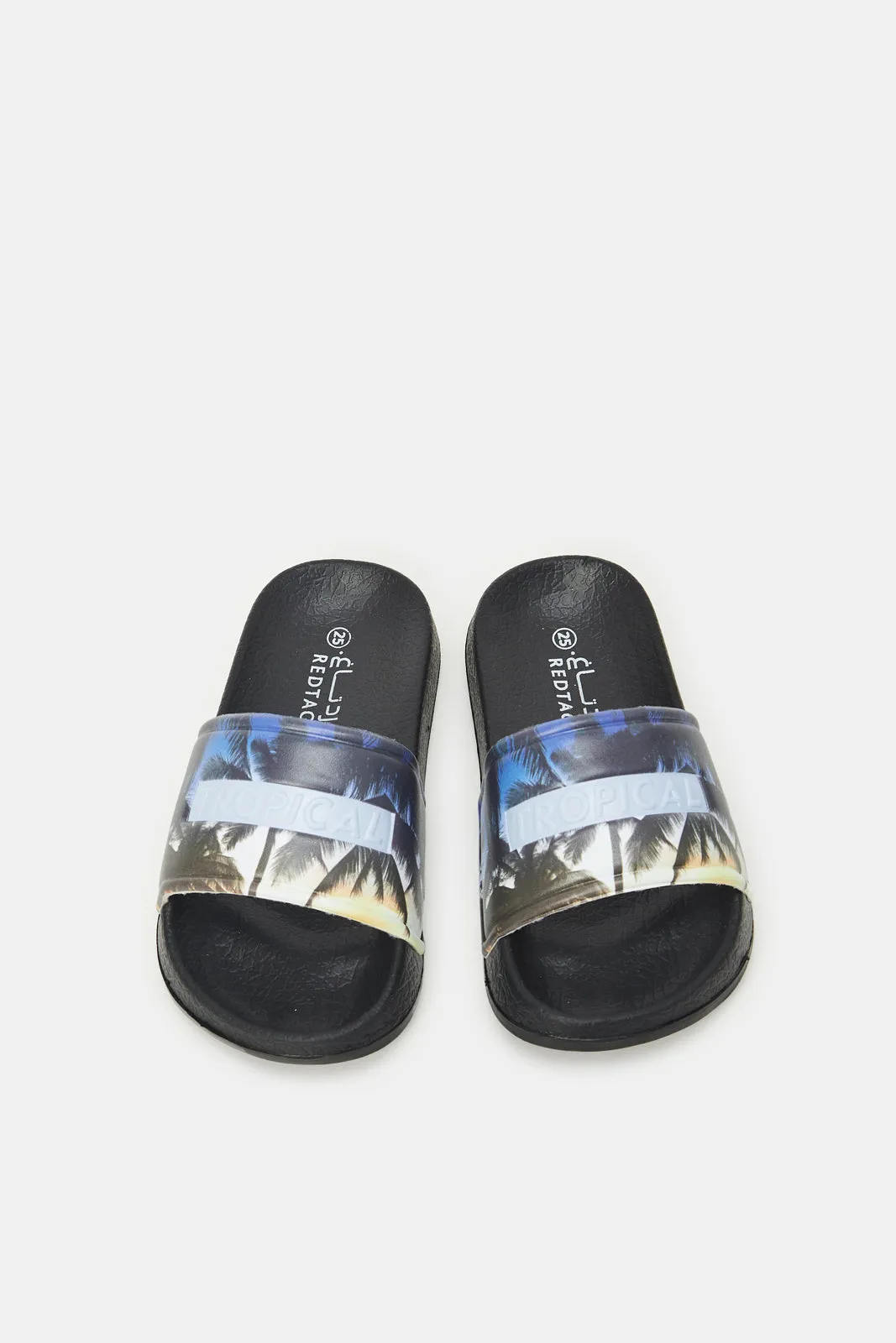 Boys Navy Beach Printed Slides