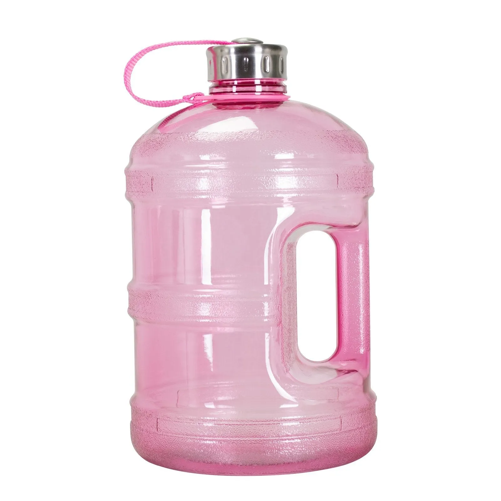 BPA Free 1 Gallon Water Bottle, Plastic Bottle, Sports Bottle, with Stainless Steel Screw Cap, GEO