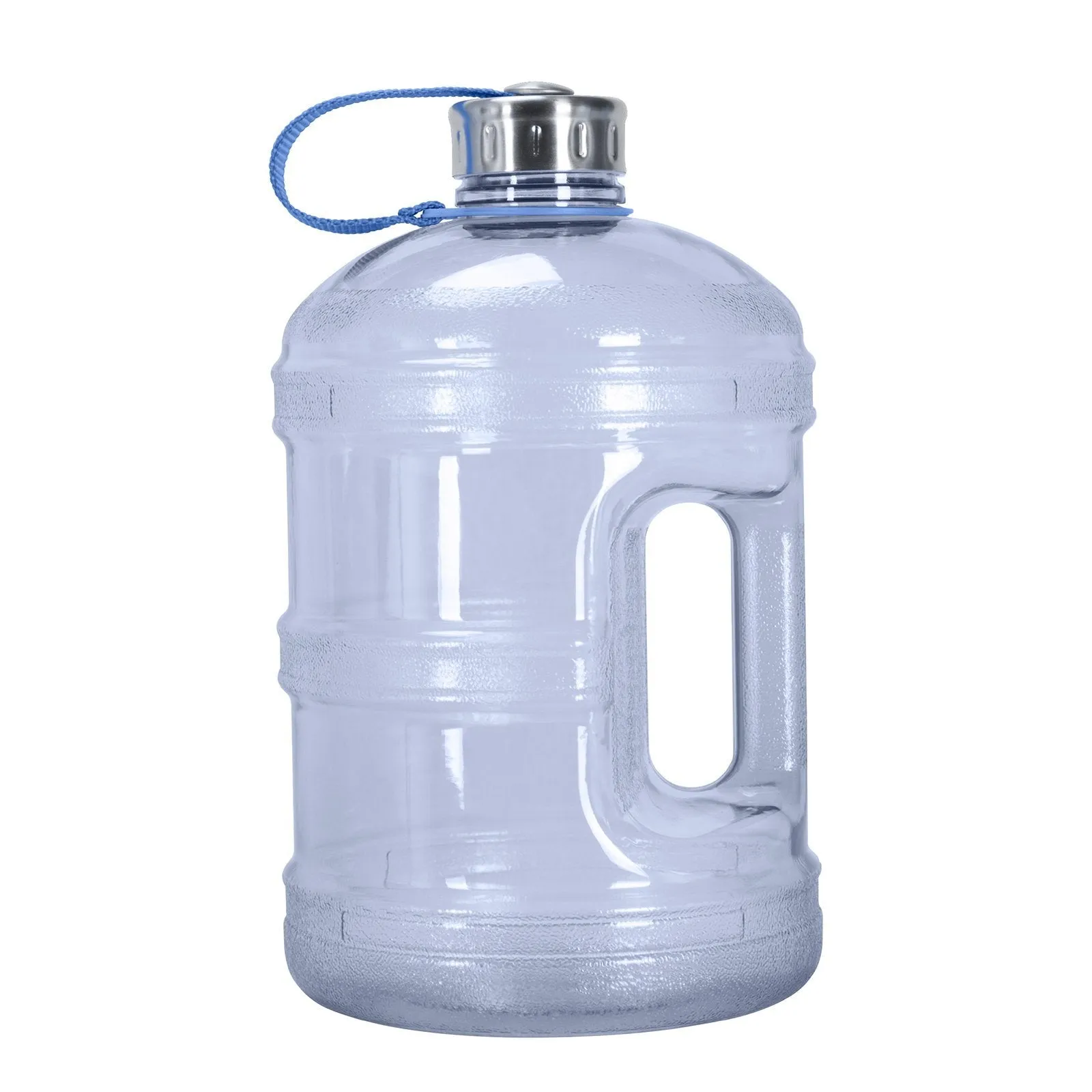 BPA Free 1 Gallon Water Bottle, Plastic Bottle, Sports Bottle, with Stainless Steel Screw Cap, GEO