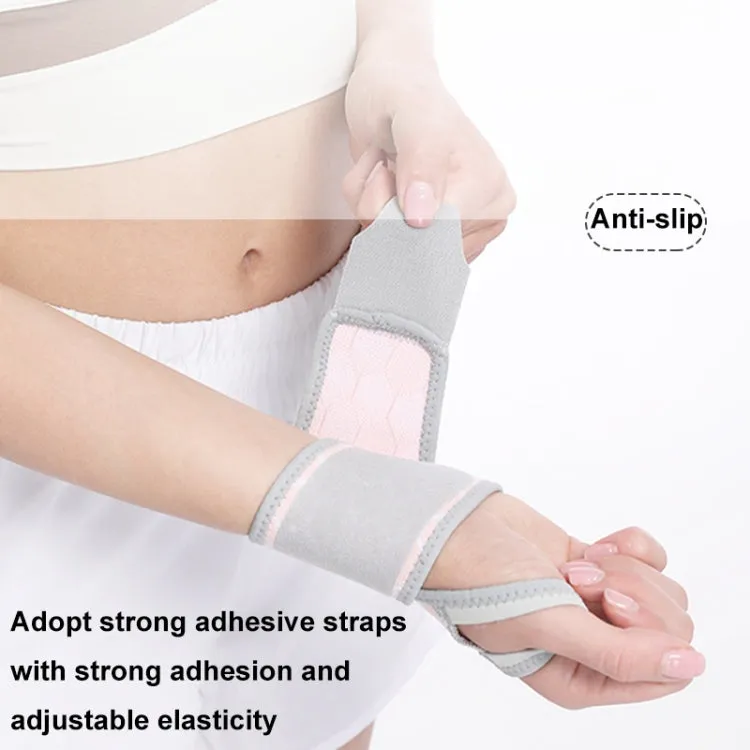 Breathable Adjustable Sports Wristbands Wrist Tendon Sheath Protective Wrap Bandage(Gray)