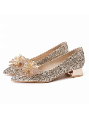 Bride Women's Shoes Crystal Platform Shoes