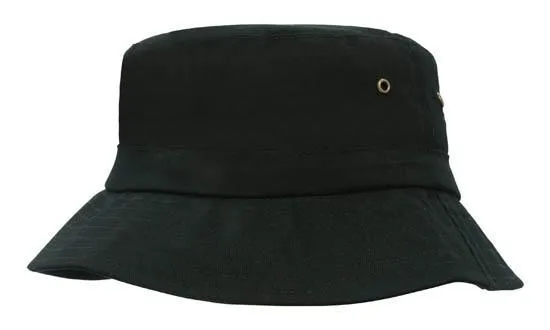 BRUSHED SPORTS TWILL CHILDS BUCKET HAT