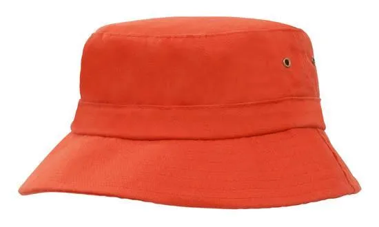 BRUSHED SPORTS TWILL CHILDS BUCKET HAT