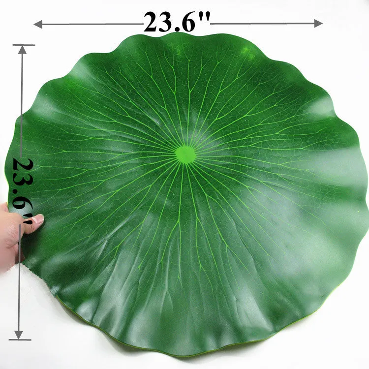 Bulk Artificial Lily Leaf Pads for Ponds Artificial Leaves for Outdoor Wholesale