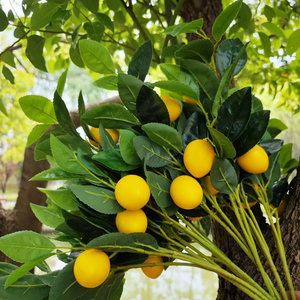 Bulk Exclusive 14" Artificial Plants Lemon Bush for Outdoors