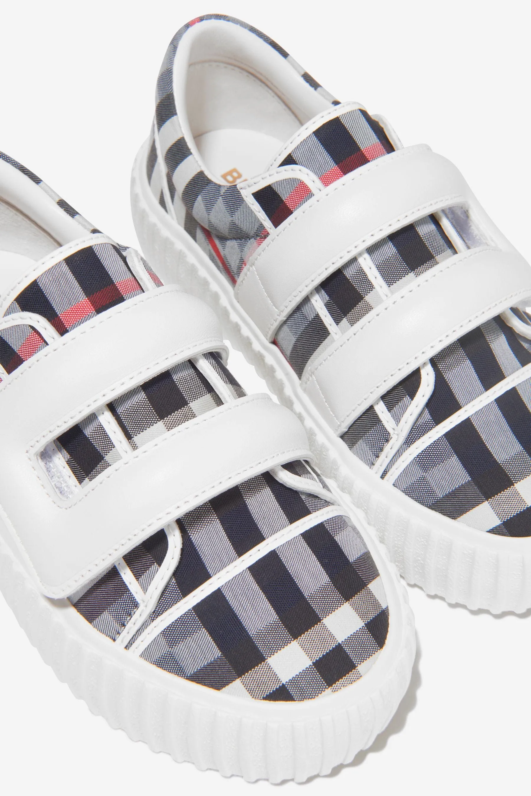 Burberry Unisex Checkerboard Velcro Strap Trainers