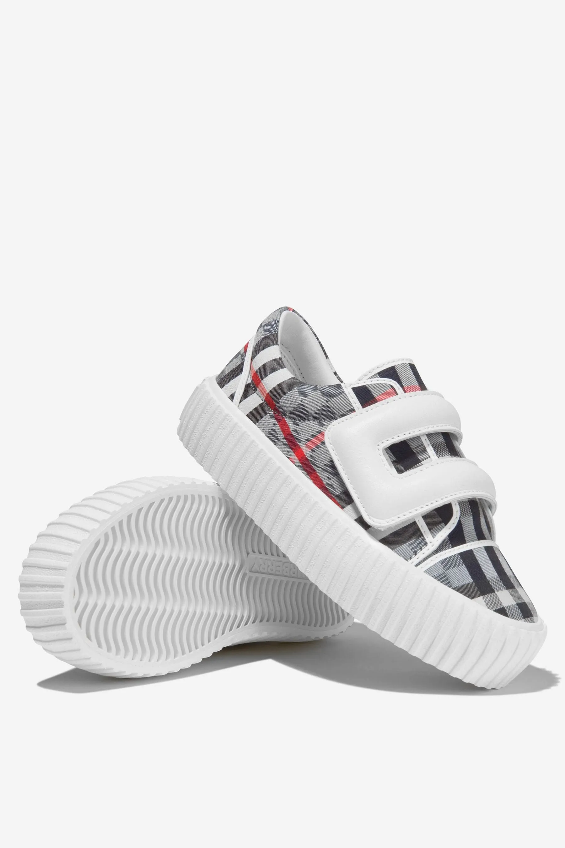 Burberry Unisex Checkerboard Velcro Strap Trainers