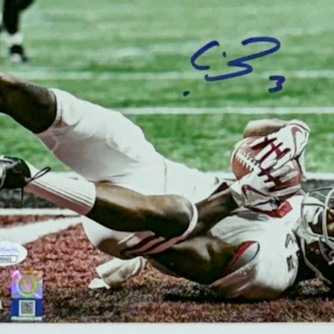 Calvin Ridley Signed Alabama Crimson Tide Framed 8x10 Photo