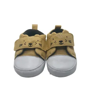 Canvas Velcro Shoe w/Animal Face