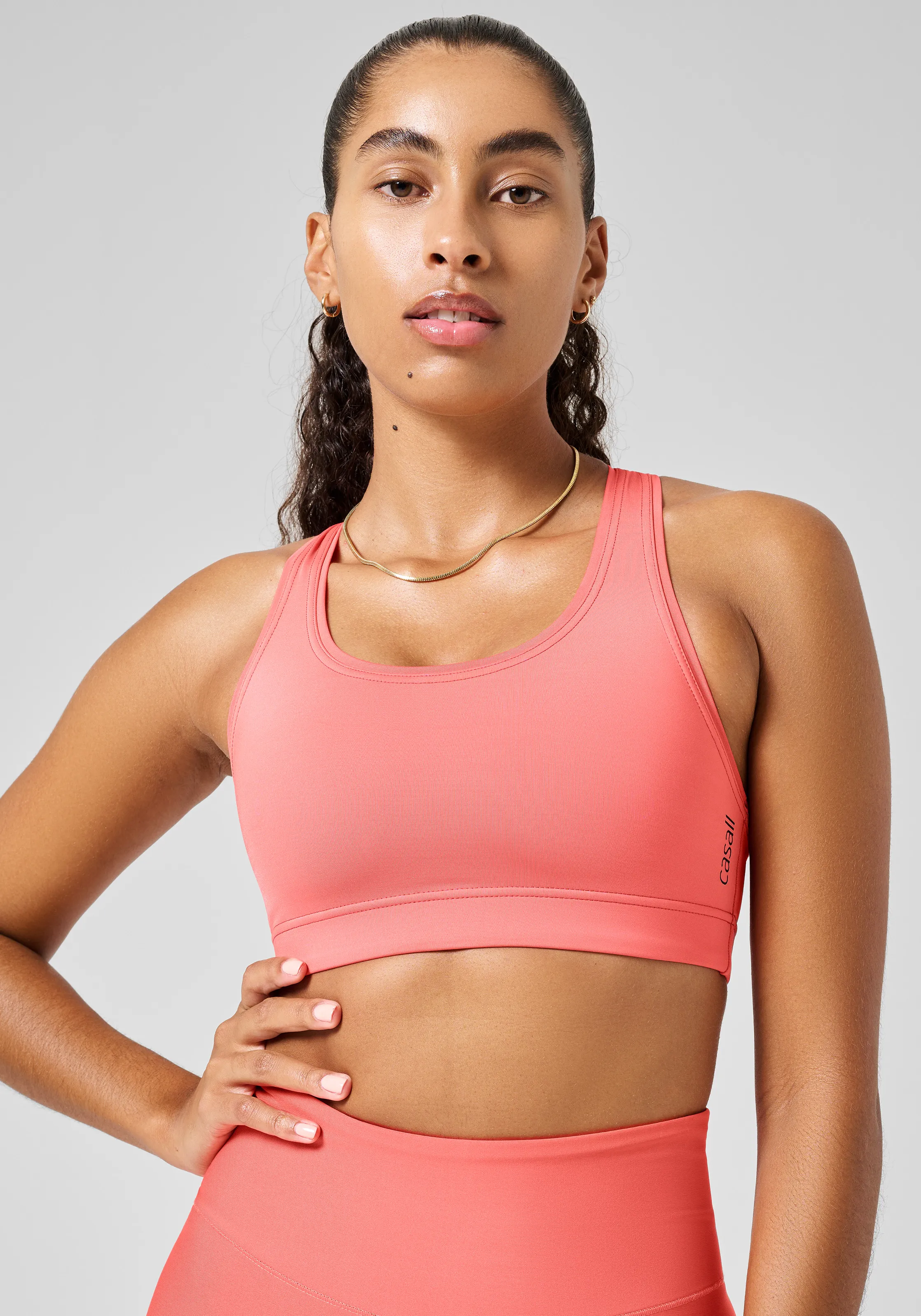 Casall Women&#x27;s Iconic Sports Bra Deep Coral | Buy Casall Women&#x27;s Iconic Sports Bra Deep Coral here | Outnorth