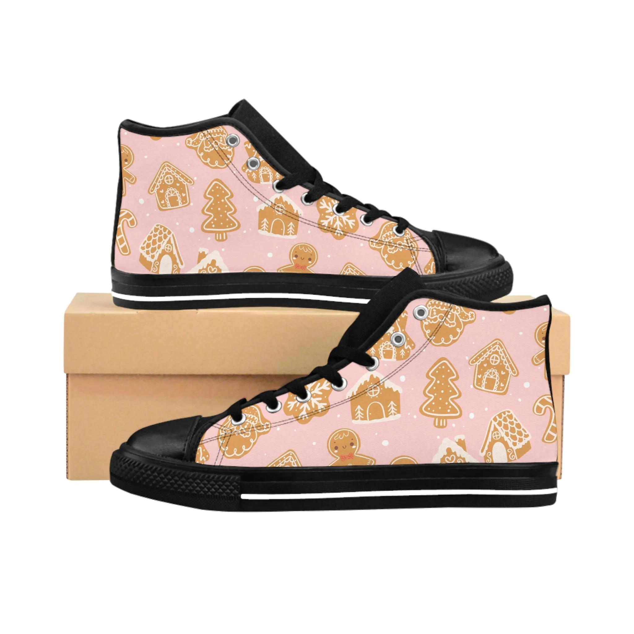 Christmas Gingerbread Women's Classic Sneakers