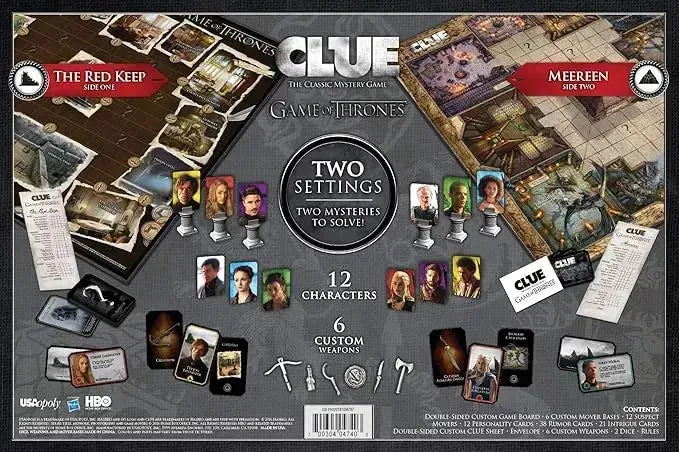 Clue Game of Thrones Board Game