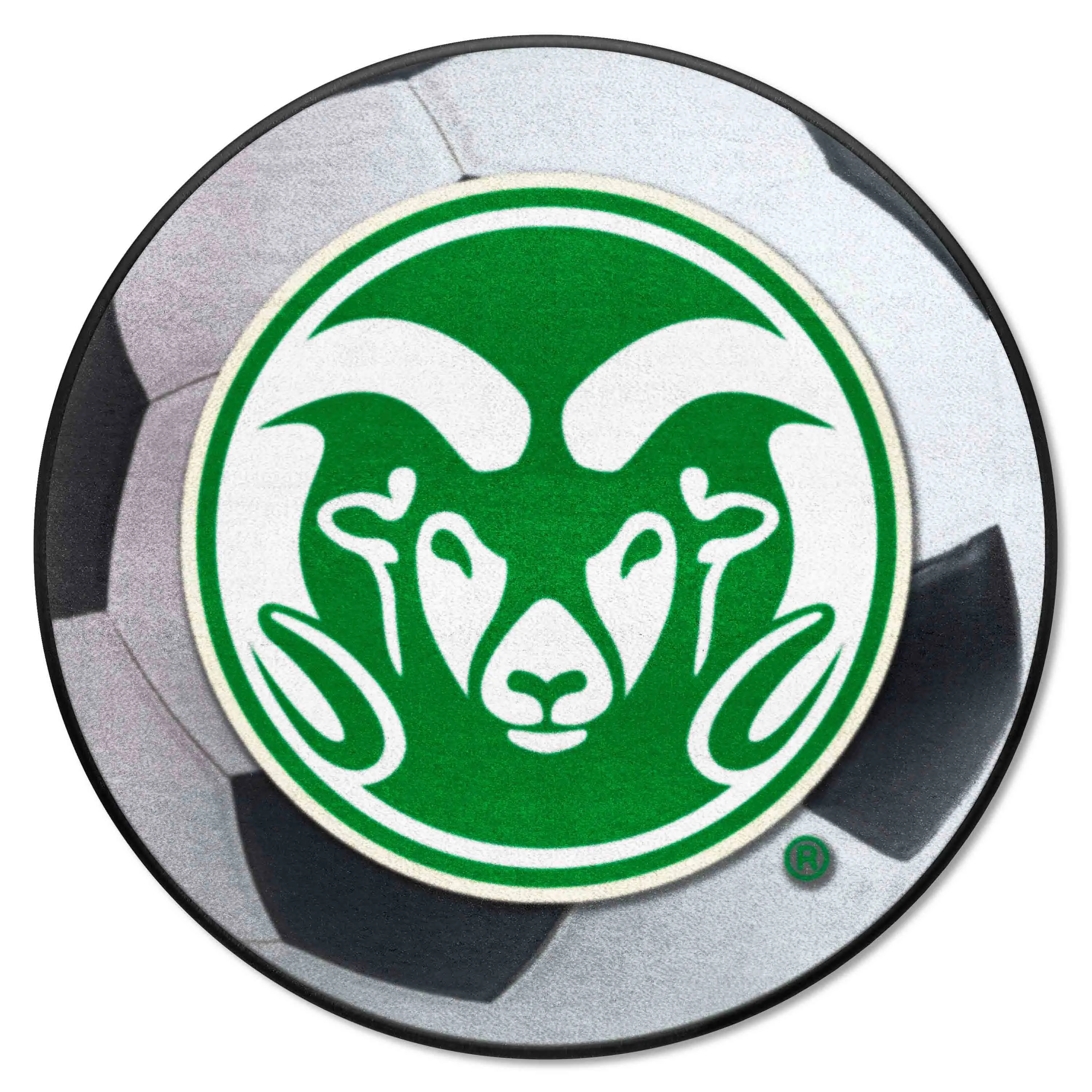 Colorado State Rams Soccer Ball Rug - 27in. Diameter