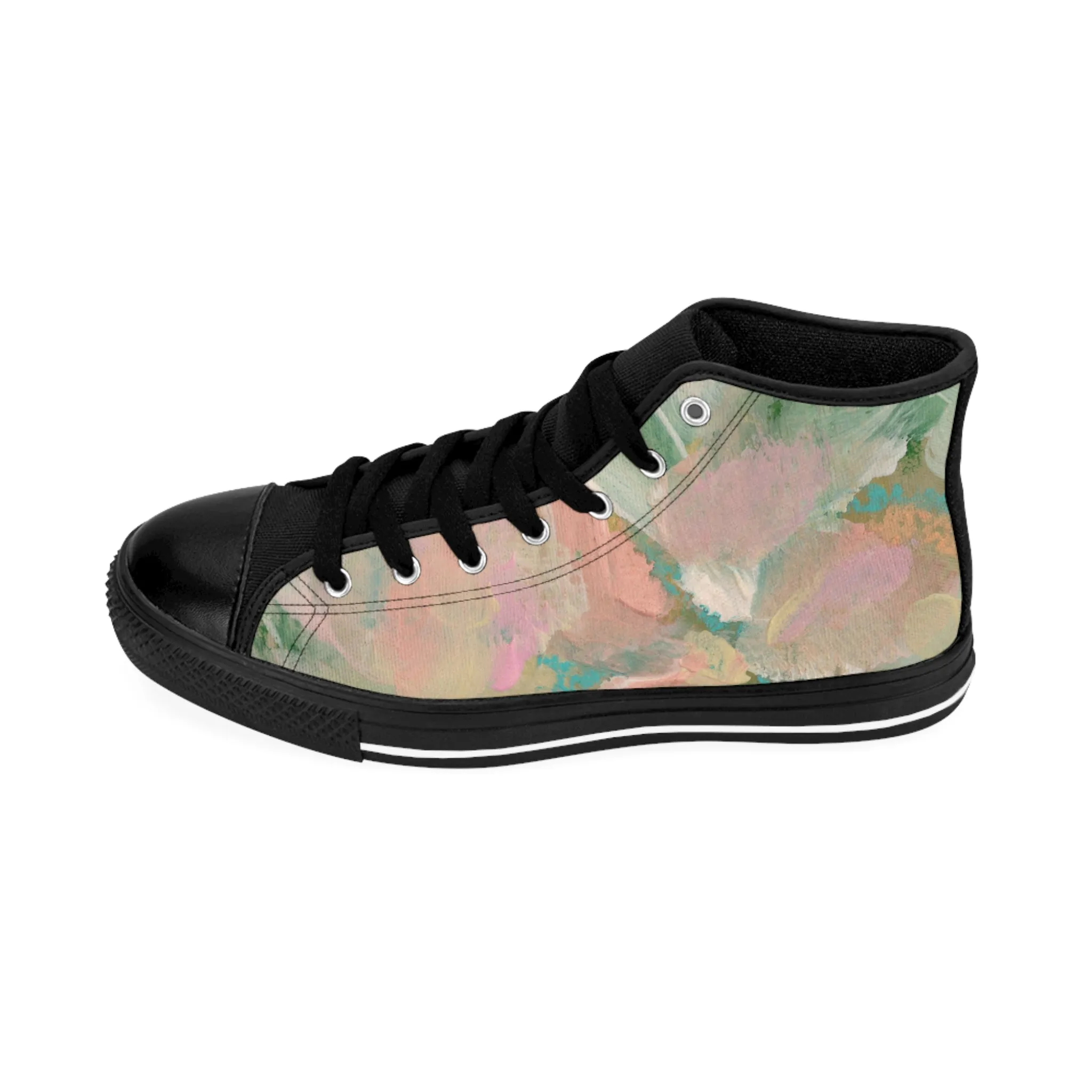 Colorful Abstract Pattern Women's Classic Sneakers