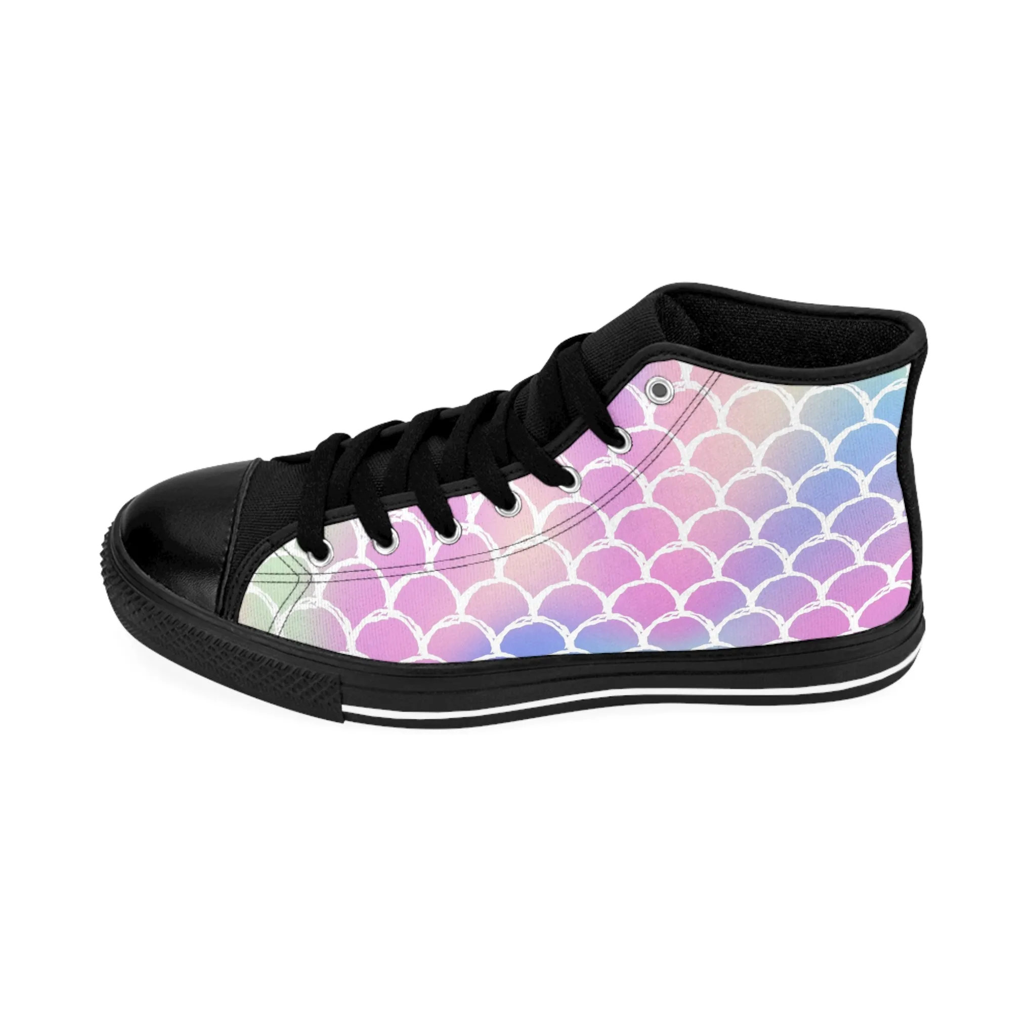 Colorful Mermaid Scales Women's Classic Sneakers