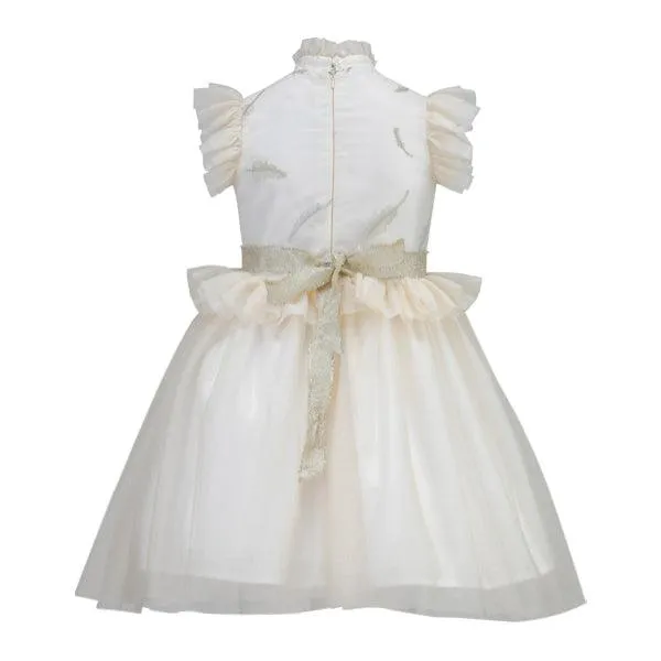 CORONA CREAM TULLE GIRLS BALL DRESS