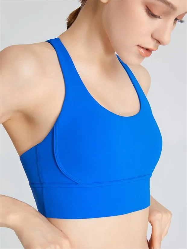 Cross-Strap Back Support Sports Yoga Wireless Bra