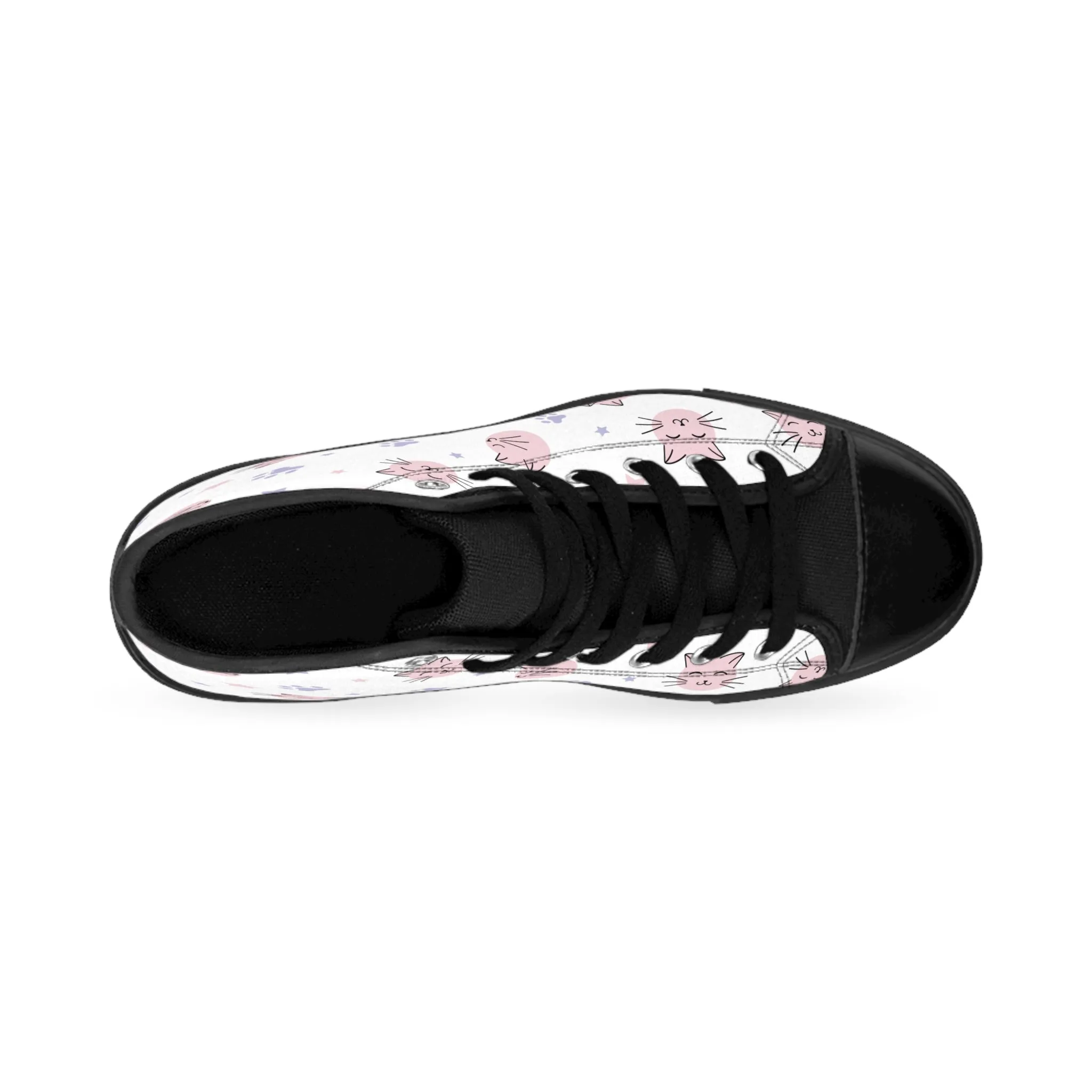 Cute Pink Kitty Women's Classic Sneakers