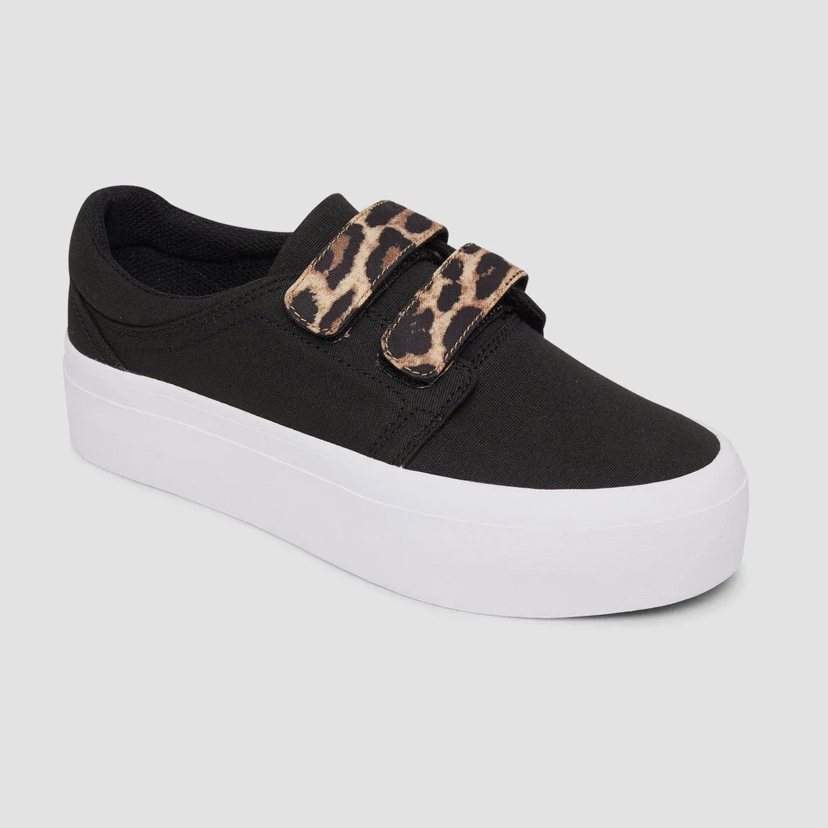 DC Trase Platform V Shoes - Black/Leopard - Womens