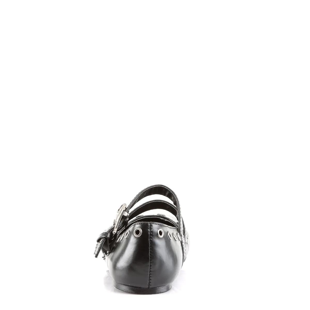 Demonia DAISY-03 | Black Vegan Leather Flats