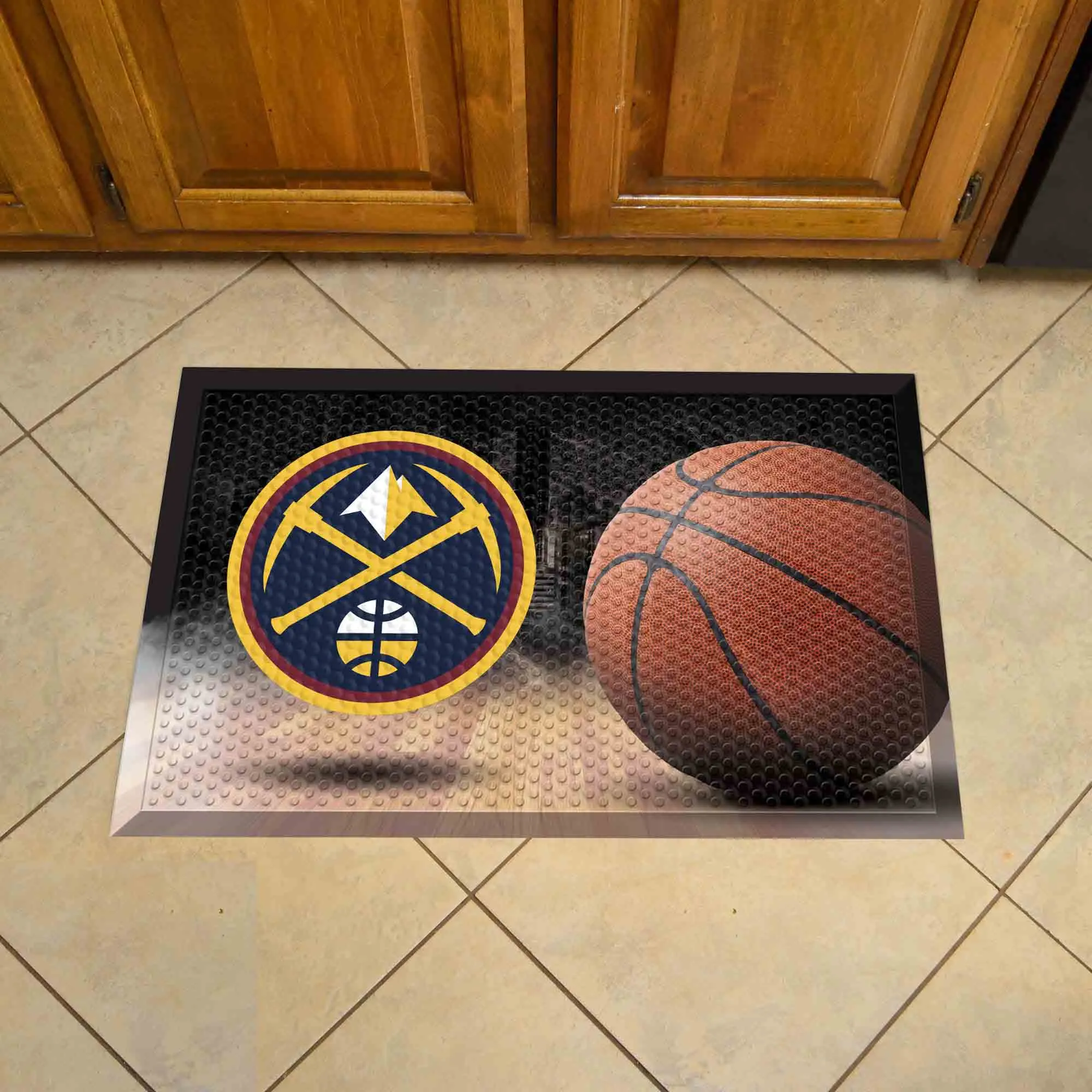 Denver Nuggets Rubber Scraper Door Mat