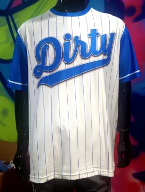 Dirty, Royal Blue Pin Stripes - Custom Full-Dye Jersey