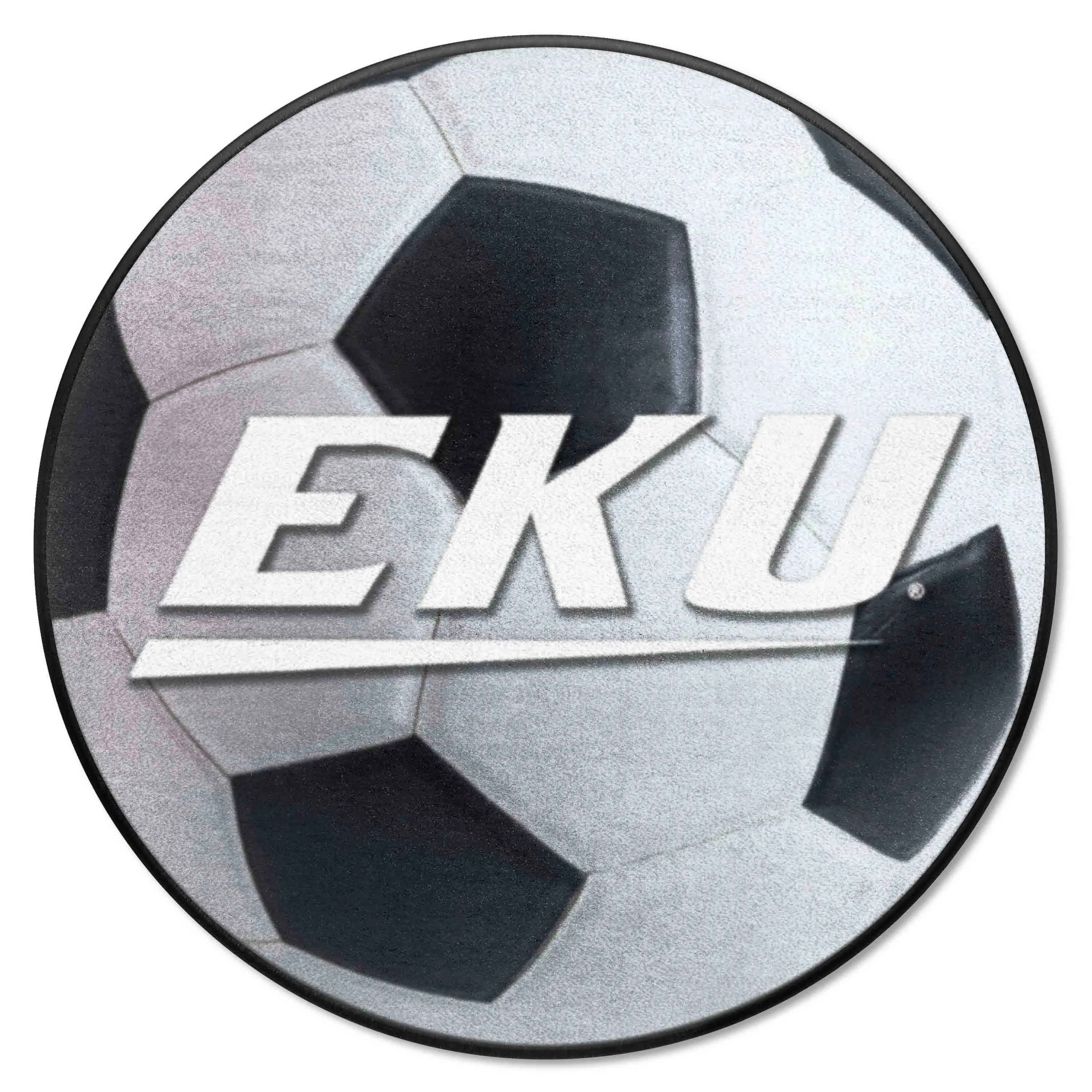 Eastern Kentucky Colonels Soccer Ball Rug - 27in. Diameter