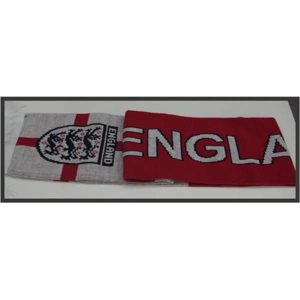 England Double Sided Knitted Scarf