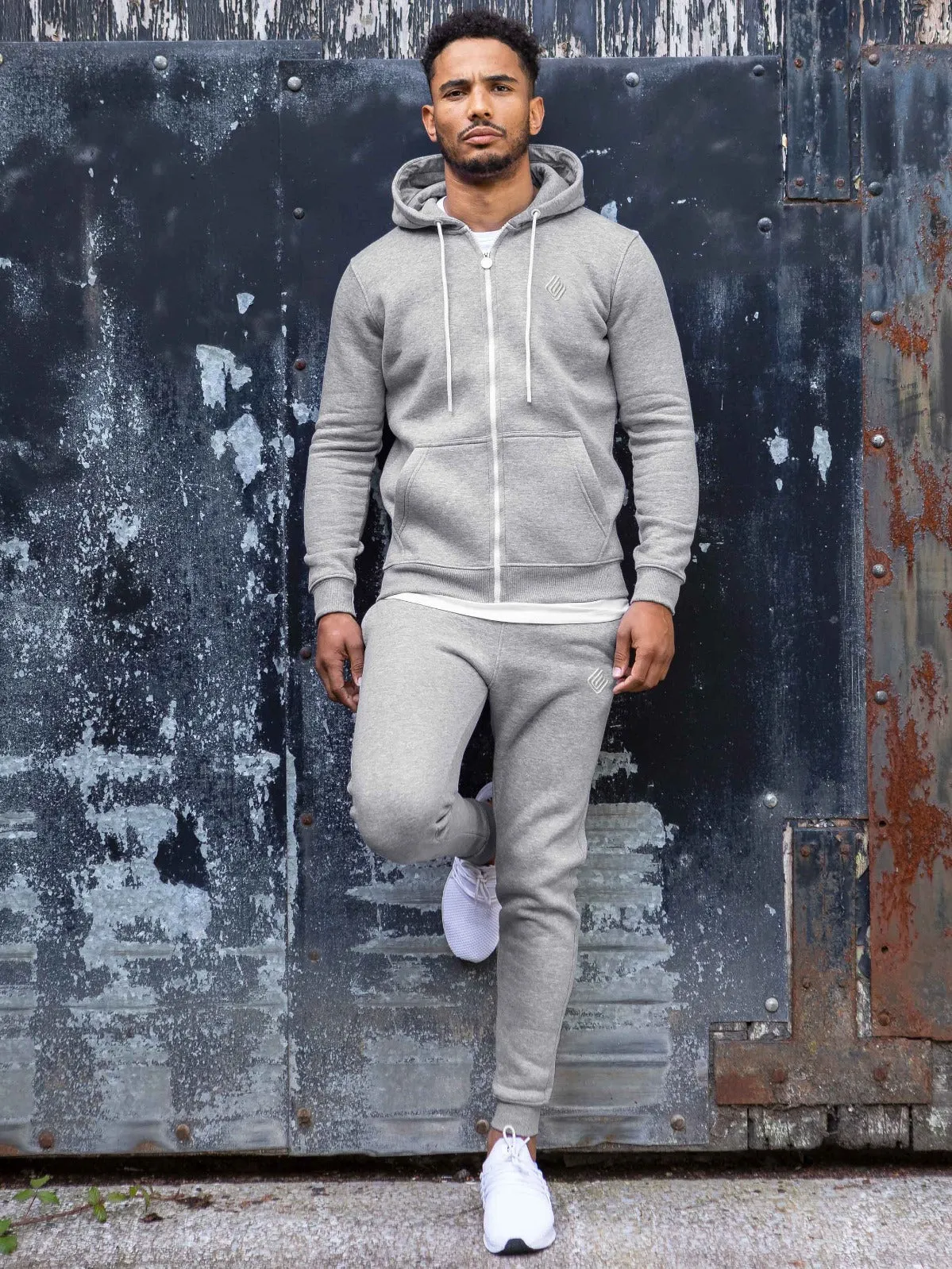 Enzo Mens Slim Fit Fleece Jogging Bottoms