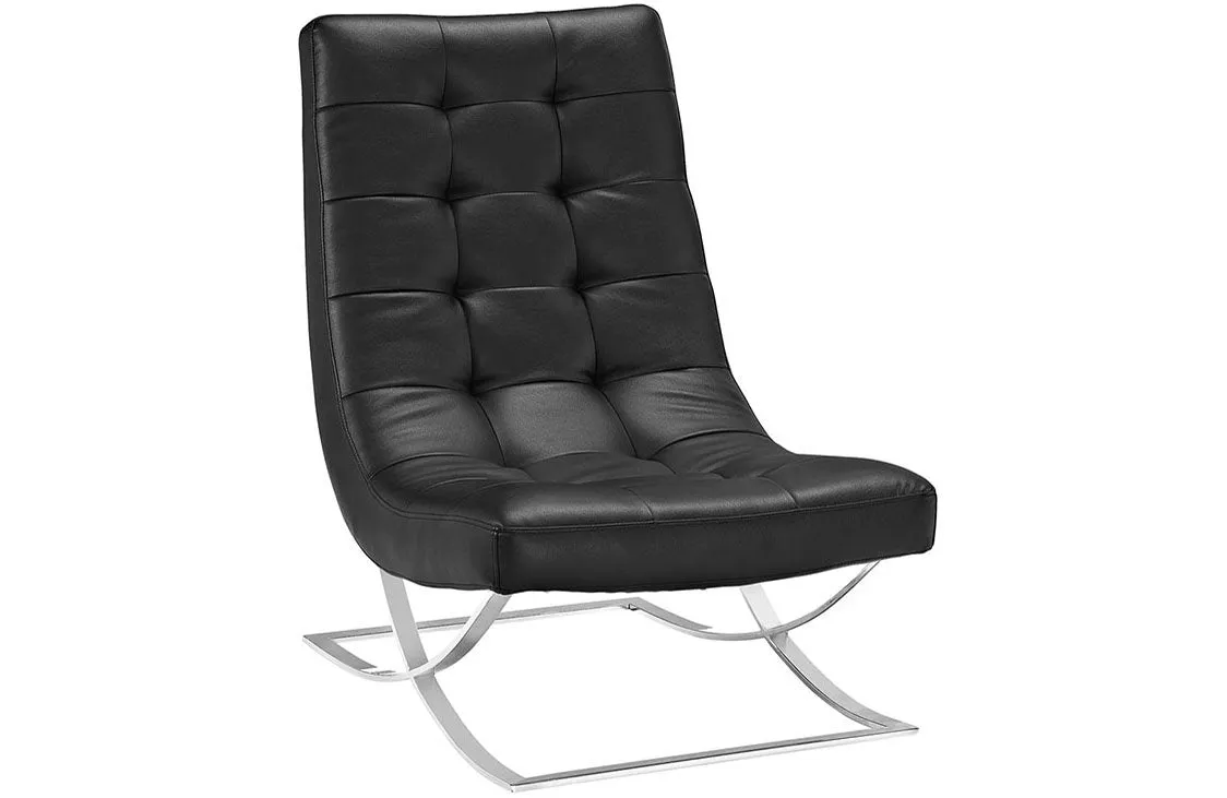 Everett Upholsterd Vinyl Lounge Chair