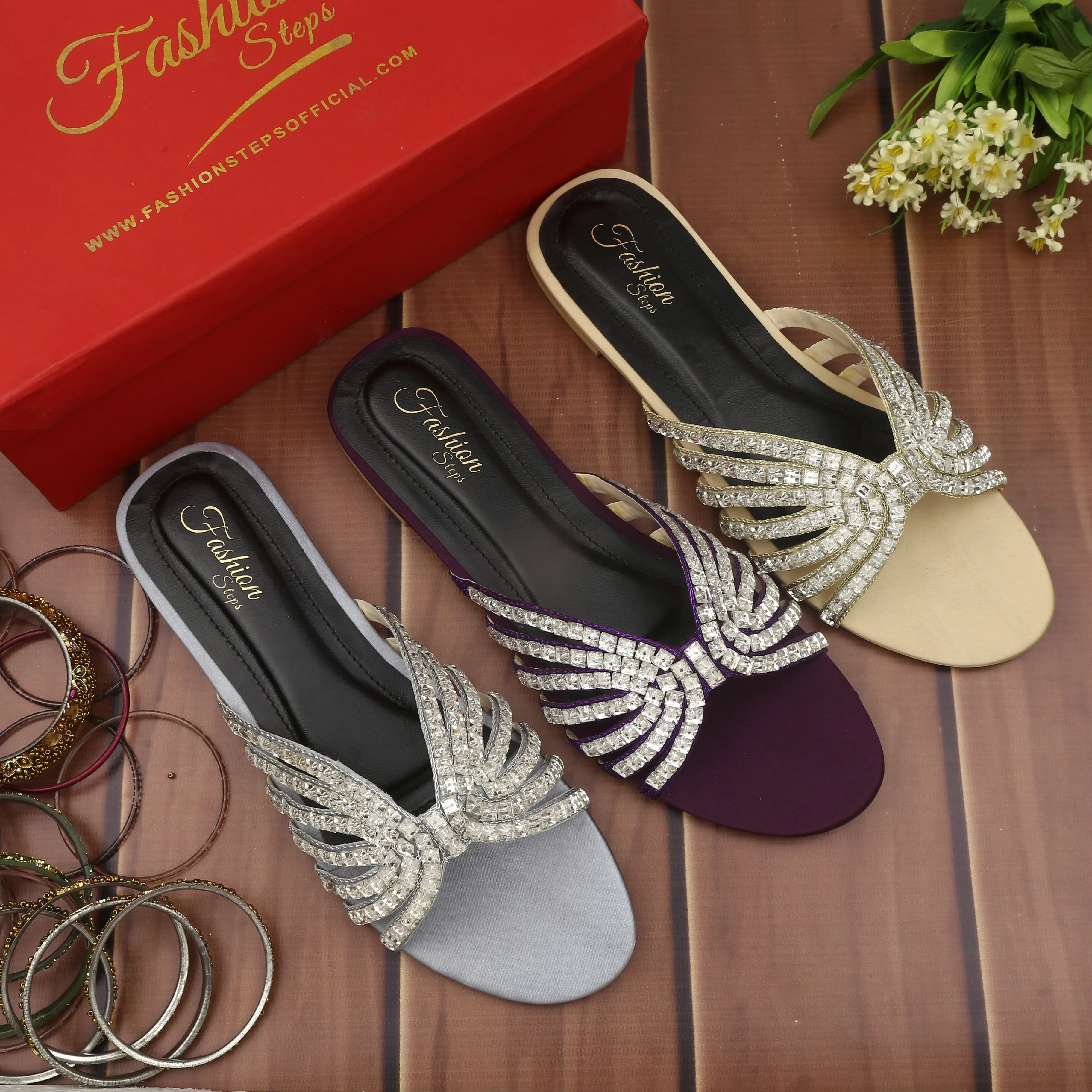 Fashion LEYA  Flats (Purple)