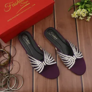 Fashion LEYA  Flats (Purple)