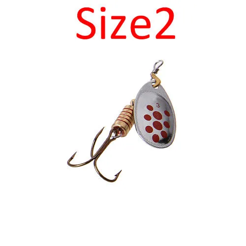 FISH KING  1PC Size1- Size 5 Fishing Spoon Hard Bait Mepps Lure Artificial Jig Vissen Tackle For Fishing