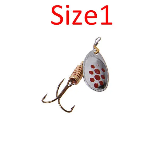 FISH KING  1PC Size1- Size 5 Fishing Spoon Hard Bait Mepps Lure Artificial Jig Vissen Tackle For Fishing