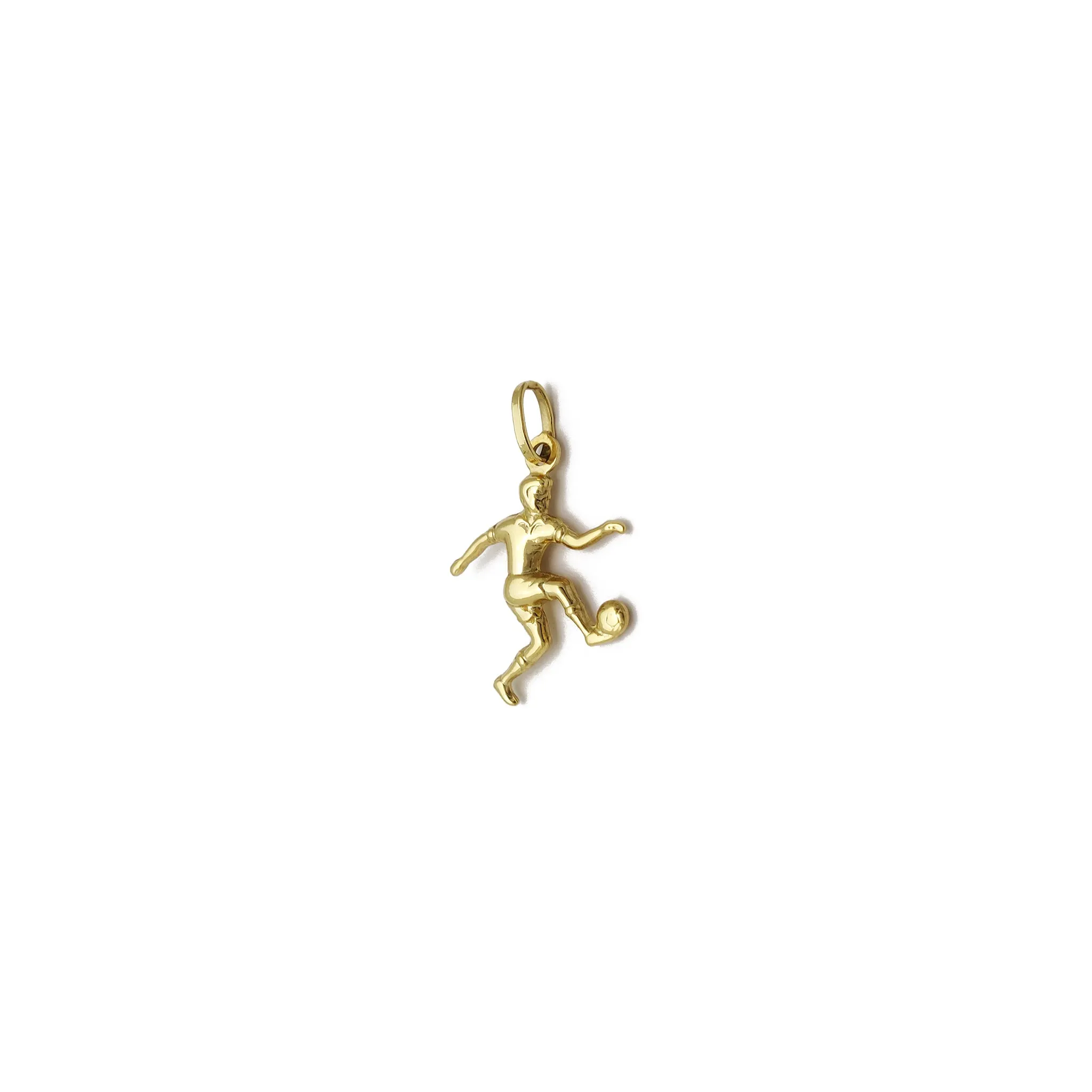 Football Soccer Player Pendant (14K)