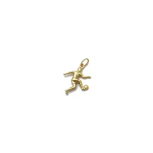 Football Soccer Player Pendant (14K)