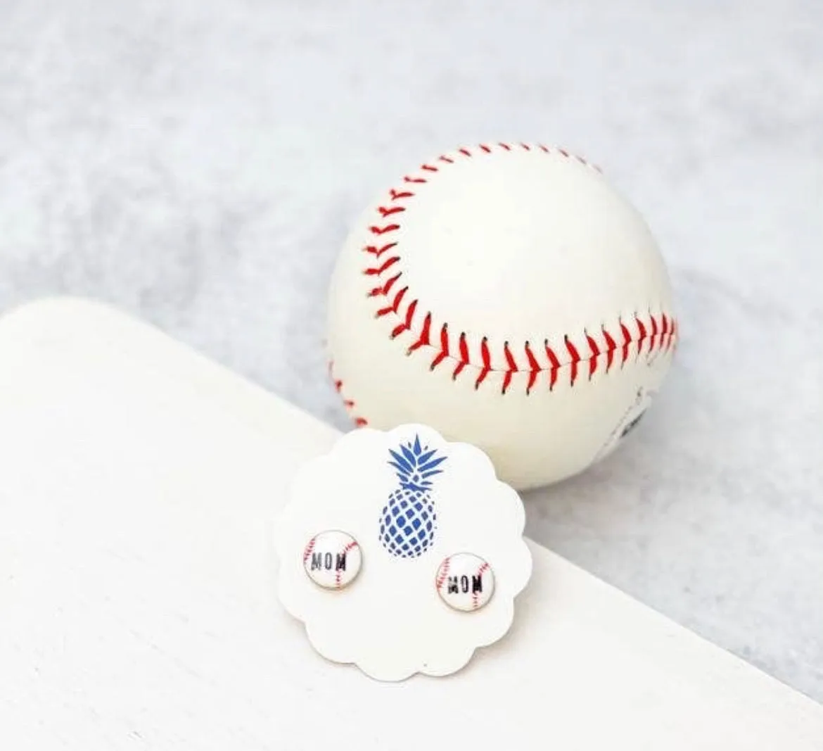 Game Day Sports Signature Enamel Stud Earrings