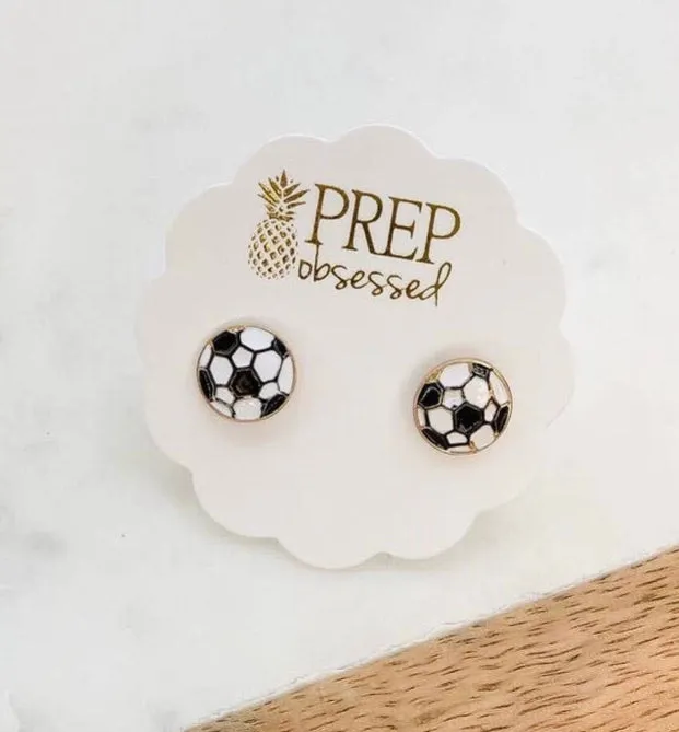 Game Day Sports Signature Enamel Stud Earrings