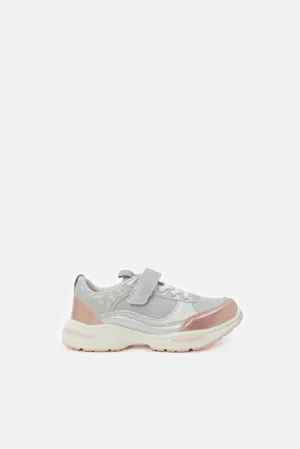 Girls Multicolour Velcro Trainer