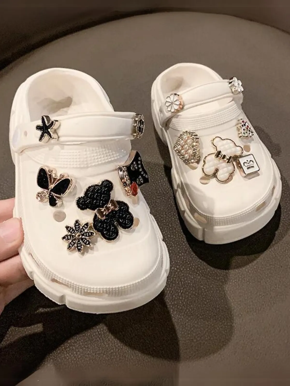 Girls Stylish Charm-Accented Shoes by Liv and Mia