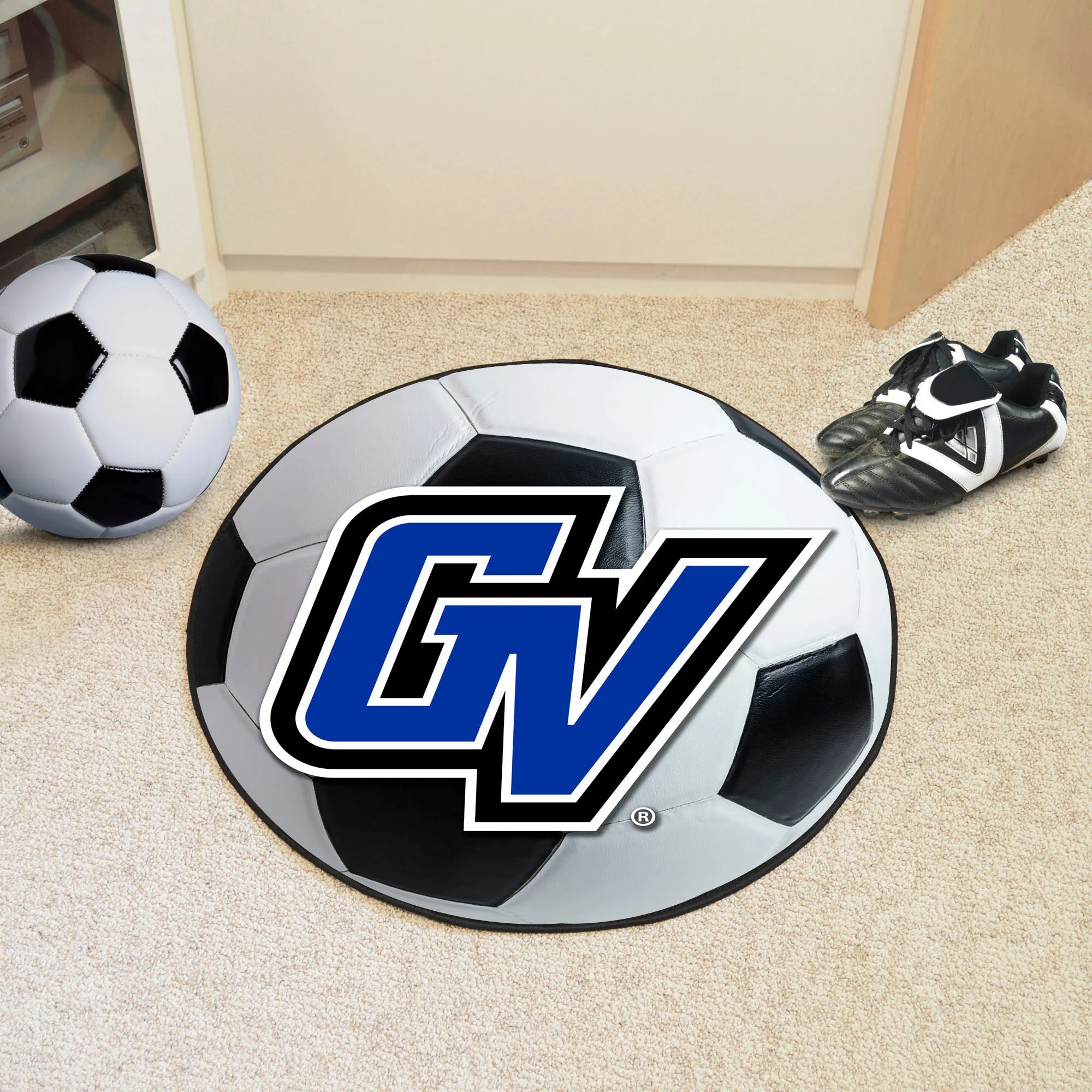 Grand Valley State Lakers Soccer Ball Rug - 27in. Diameter