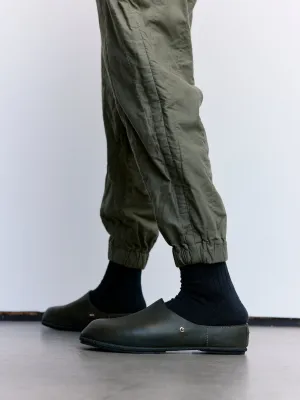 Guidi Dark Khaki Groppone Leather Clog