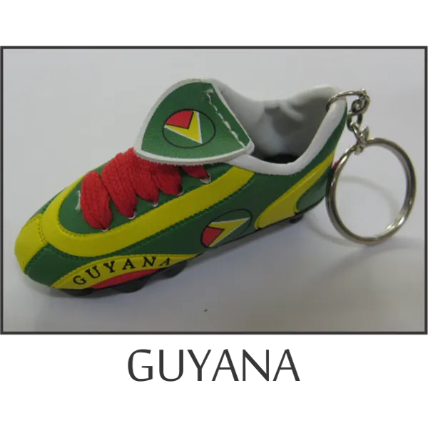 Guyana Mini Soccer Shoe Key Chain