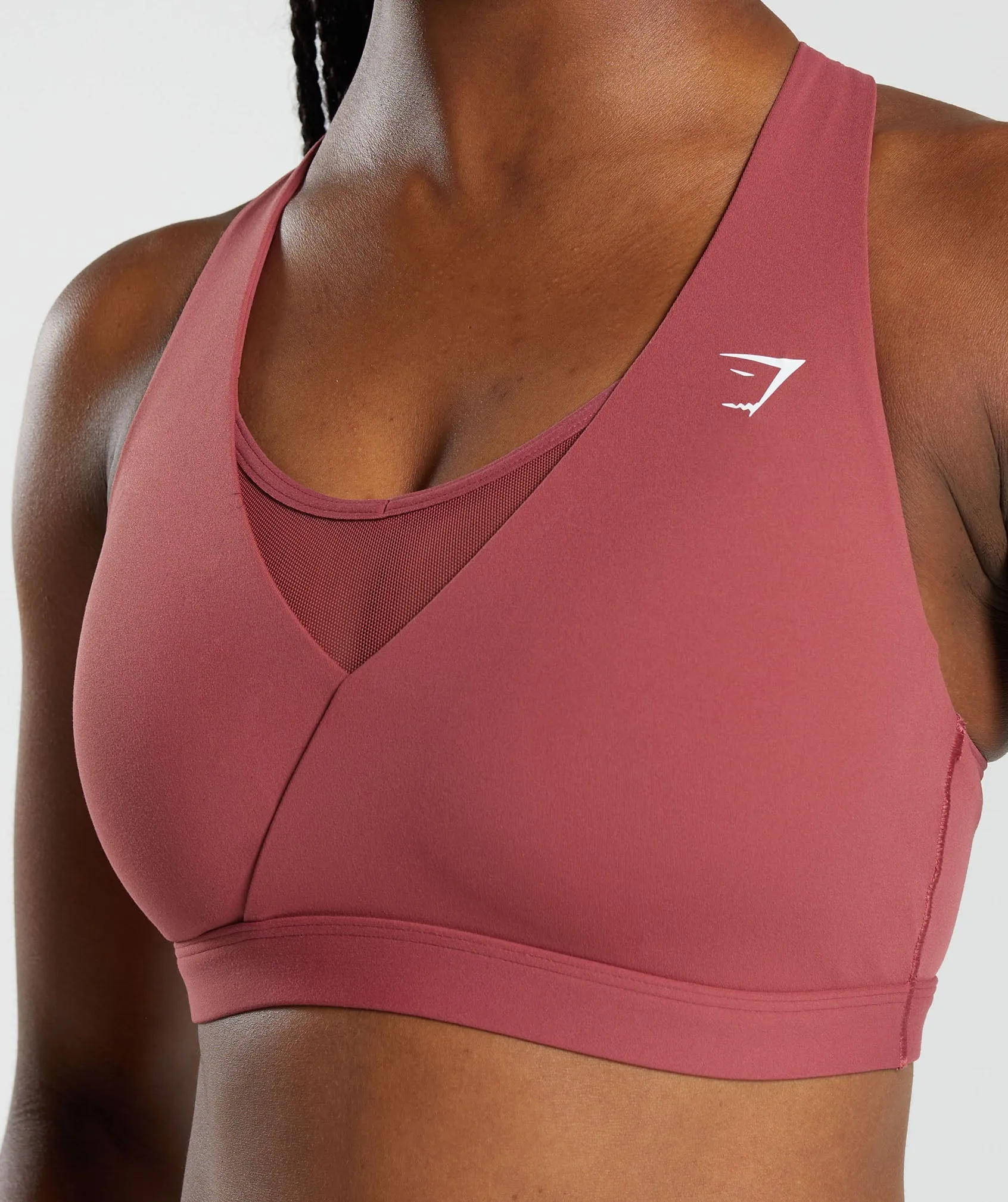 Gymshark Crossover Sports Bra - Soft Berry