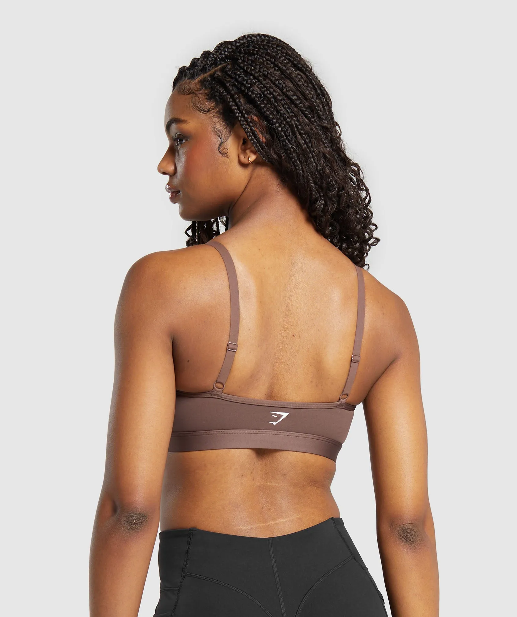 Gymshark Mesh Sports Bra - Soft Brown