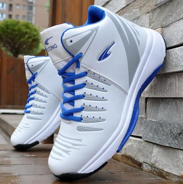 High-top Basketball Shoes Cushioning Light Basketball Sneakers Men