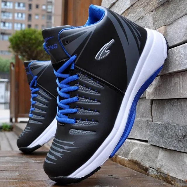 High-top Basketball Shoes Cushioning Light Basketball Sneakers Men